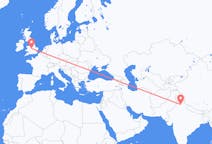 Flyreiser fra Chandigarh, India til Birmingham, England