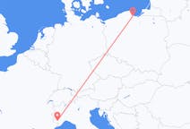 Flights from Cuneo, Italy to Gdańsk, Poland