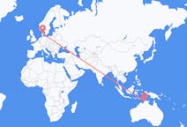Flights from Darwin, Australia to Karup, Denmark