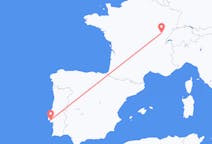 フランスのドールからから、ポルトガルのリスボンまでのフライト