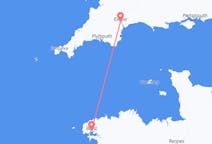 Flights from Brest, France to Exeter, the United Kingdom