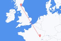 Flyreiser fra Dole, Frankrike til Edinburgh, Skottland