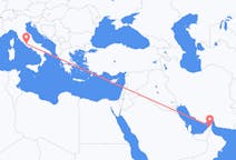 Flyrejser fra Ras al-Khaimah, De Forenede Arabiske Emirater til Rom, Italien