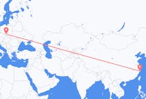 Flyg från Taizhou, Jiangsu, Kina till Katowice, Polen