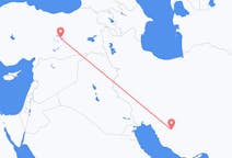Loty z Sziraz, Iran do Elaziga, Turcja