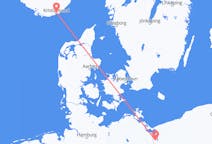 Flyg från Szczecin, Polen till Kristiansand, Norge
