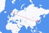 Flyreiser fra Seoul, Sør-Korea til Trondheim, Norge