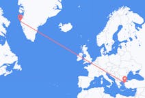 出发地 格陵兰出发地 西西缪特目的地 土耳其埃德雷米特的航班