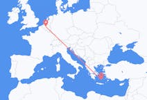 Flights from Brussels to Santorini