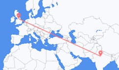Flyrejser fra Gwalior, Indien til Leeds, England