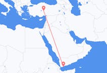 出发地 也门出发地 亞丁目的地 土耳其内夫谢希尔的航班