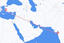 出发地 印度出发地 孟买目的地 土耳其哈利卡那索斯的航班