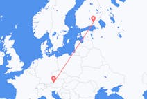 Vluchten van Salzburgerland, Oostenrijk naar Lappeenranta, Finland