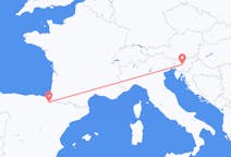 Flyg från Pamplona till Ljubljana