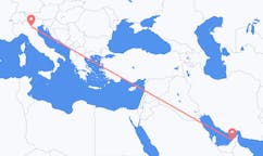 来自阿拉伯联合酋长国出发地 杜拜目的地 意大利维罗纳的航班