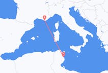Flights from Monastir, Tunisia to Toulon, France