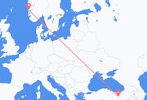Flights from Erzincan to Bergen