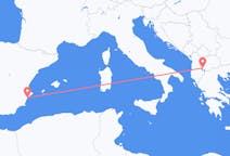 Lennot Ohridista Alicanteen
