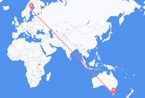 Flyg från Hobart, Australien till Umeå, Sverige