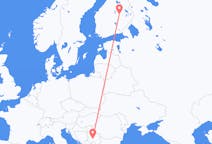 핀란드 쿠오피오에서 출발해 세르비아 크랄예보로(으)로 가는 항공편