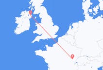 Flyreiser fra Dole, Frankrike til Belfast, Nord-Irland