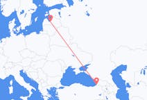 Loty z Batumi, Gruzja z Riga, Łotwa