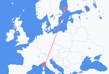 Flyreiser fra Bastia, til Mariehamn