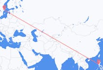 Flyreiser fra Angeles, Filippinene til Stockholm, Sverige