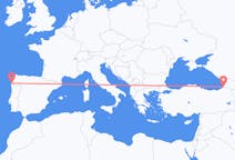 Flyreiser fra Batumi, Georgia til Vigo, Spania