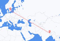 Flyreiser fra Bhadrapur, Mechi, Nepal til Växjö, Sverige