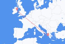 出发地 希腊从 凯法利尼亚岛目的地 爱尔兰都柏林的航班