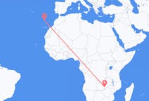 Flyg från Lusaka, Zambia till Funchal, Portugal