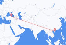 Flyg från Haikou, Kina till Samsun, Turkiet