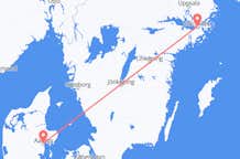 Flyreiser fra Aarhus, Danmark til Stockholm, Sverige