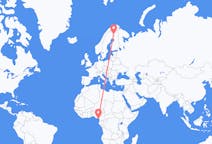 Flyreiser fra Malabo, Ekvatorial-Guinea til Kittilä, Finland