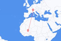 Flights from Ouagadougou to Turin