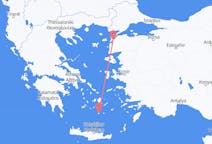 Fly fra Santorini til Canakkale