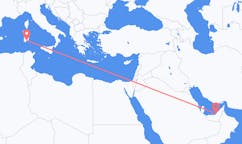 Flyreiser fra Abu Dhabi, til Cagliari