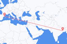 印度出发地 杜爾加布爾飞往印度目的地 巴塞罗那的航班