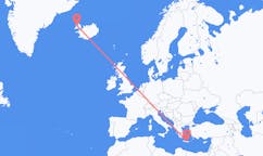 Flights from the city of Heraklion, Greece to the city of Ísafjörður, Iceland