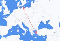 Fly fra Szczecin til Ikaria