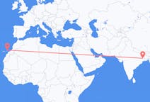 Vluchten van Durgapur, India naar Lanzarote, Spanje