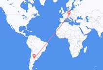 Flyreiser fra Santa Rosa, Argentina til Innsbruck, Østerrike