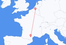 Flyreiser fra Carcassonne, Frankrike til Brussel, Belgia