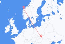 Vluchten van Kosice, Slowakije naar Ålesund, Noorwegen