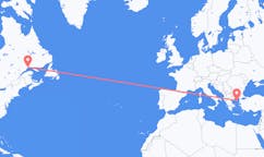 Flyreiser fra Sept-Îles, Canada til Lemnos, Hellas