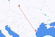Flyreiser fra Varna, Bulgaria til Łódź, Polen