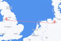 Flyreiser fra Manchester, England til Bremen, Tyskland
