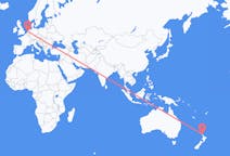 Vluchten van Whangarei, Nieuw-Zeeland naar Amsterdam, Nederland