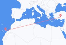 Flyg från Ajuy, Spanien till Konya, Turkiet